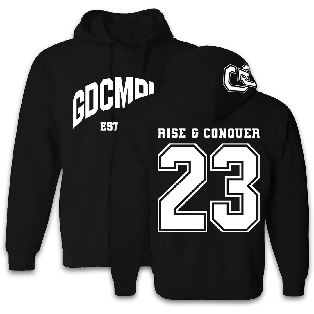 GDCMPLX Hoodie '23' [White on Black]