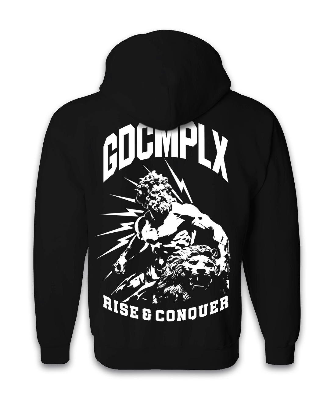 GDCMPLX Hoodie 'Hercules' [White on Black]