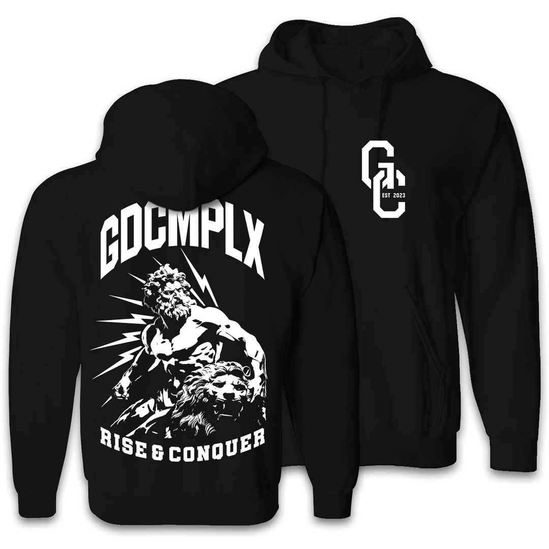 GDCMPLX Hoodie 'Hercules' [White on Black]